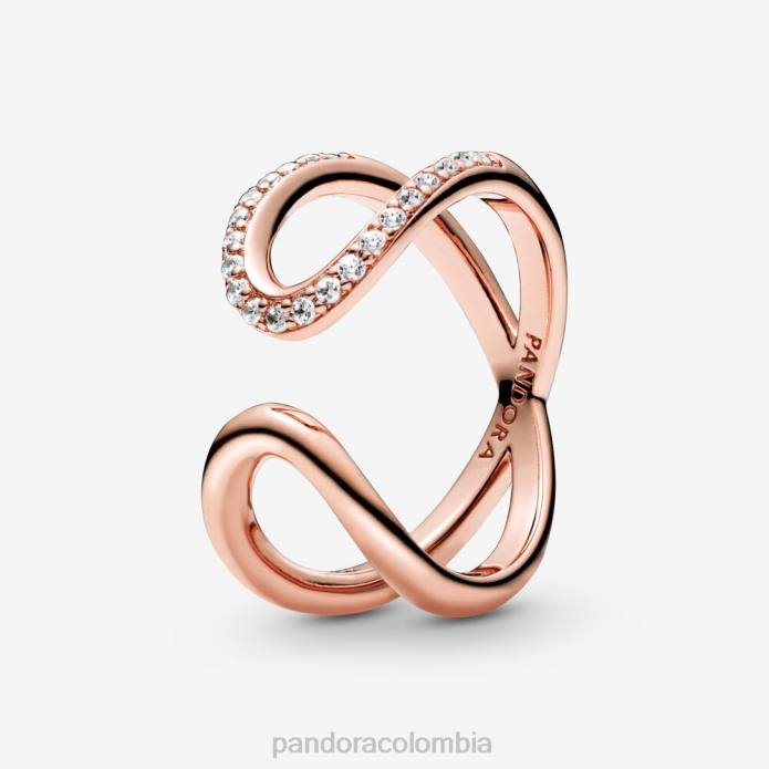 Pandora anillo infinito abierto envuelto Oro de Rose plateado J2LX681 accesorios