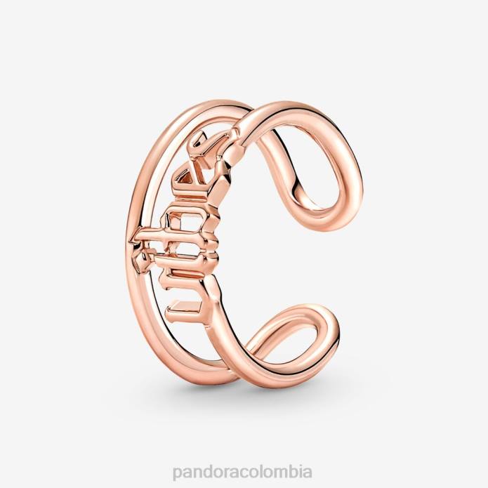 Pandora me vibes anillo abierto Oro de Rose plateado J2LX693 accesorios