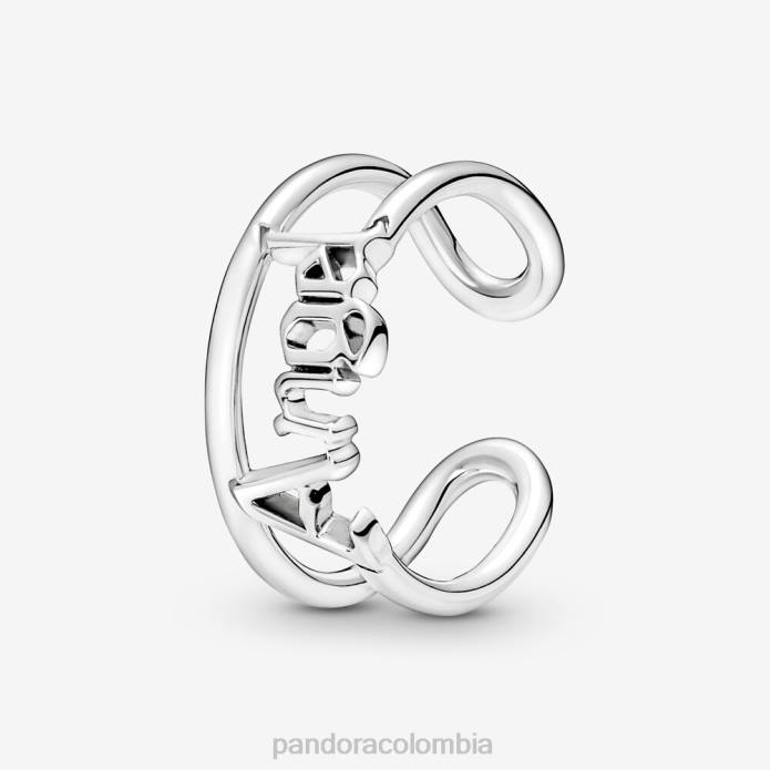Pandora mi ángel anillo abierto Plata esterlina J2LX686 accesorios