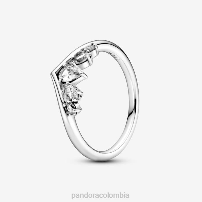 Pandora anillo brillante de pera y espoleta marquesa Plata esterlina J2LX632 accesorios