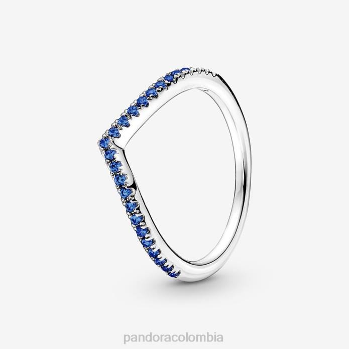 Pandora anillo brillante deseo atemporal plata esterlina/azul J2LX618 accesorios