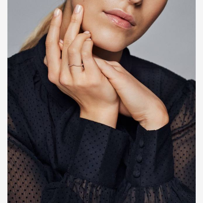 Pandora anillo de espoleta con cuentas Oro de Rose plateado J2LX576 accesorios