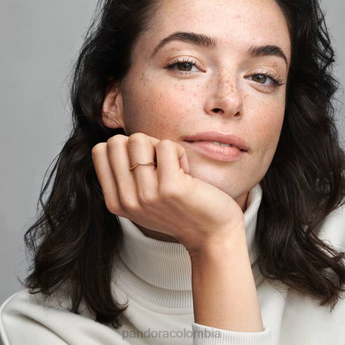 Pandora anillo de espoleta pulido Oro de Rose plateado J2LX559 accesorios