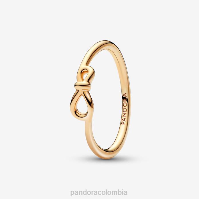 Pandora anillo de nudo infinito Chapado en oro J2LX557 accesorios