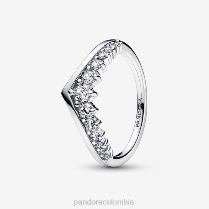 Pandora anillo de pavé flotante de deseo atemporal Plata esterlina J2LX614 accesorios