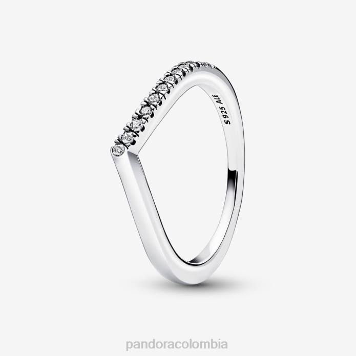 Pandora deseo atemporal anillo medio brillante Plata esterlina J2LX604 accesorios