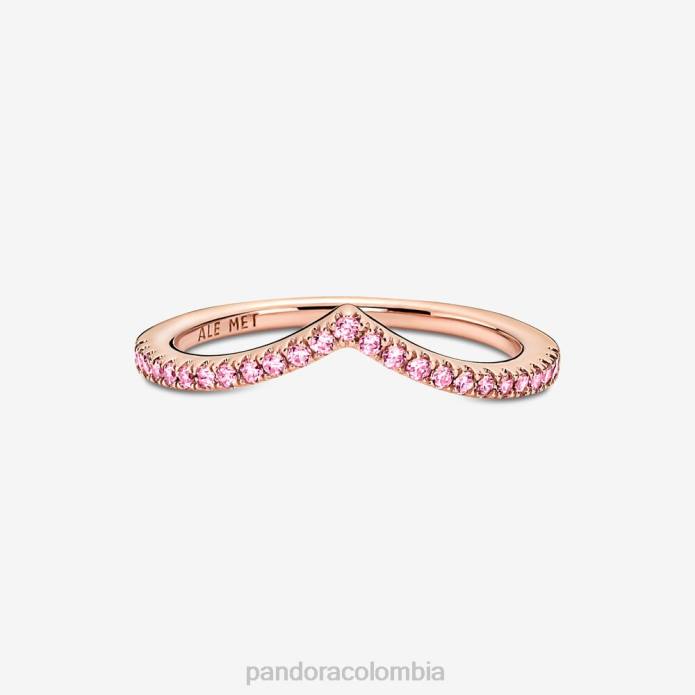 Pandora deseo atemporal anillo rosa brillante Oro de Rose plateado J2LX592 accesorios