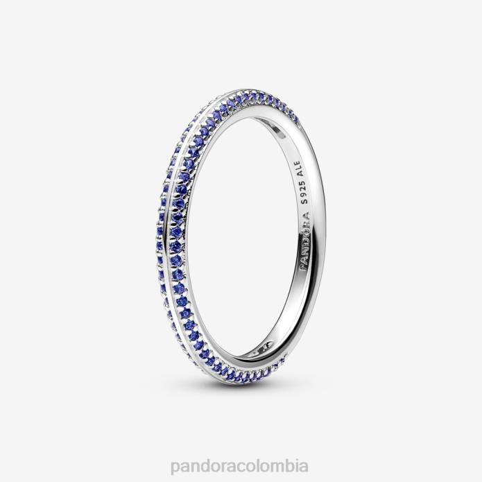 Pandora yo pavimenta el anillo plata esterlina/azul J2LX656 accesorios