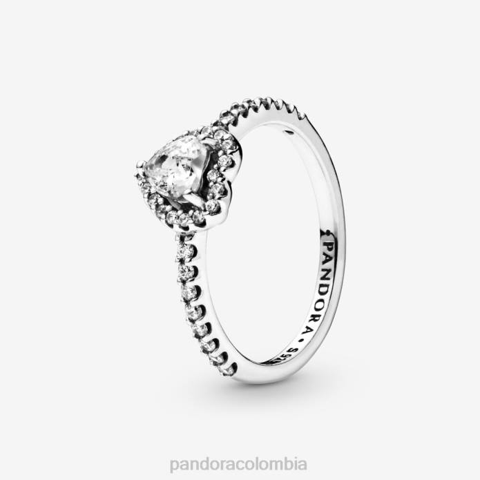 Pandora anillo de corazón elevado Plata esterlina J2LX487 accesorios