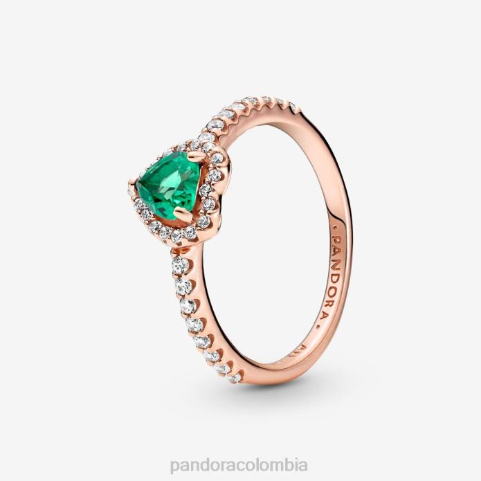 Pandora anillo de corazón elevado brillante Oro de Rose plateado J2LX532 accesorios