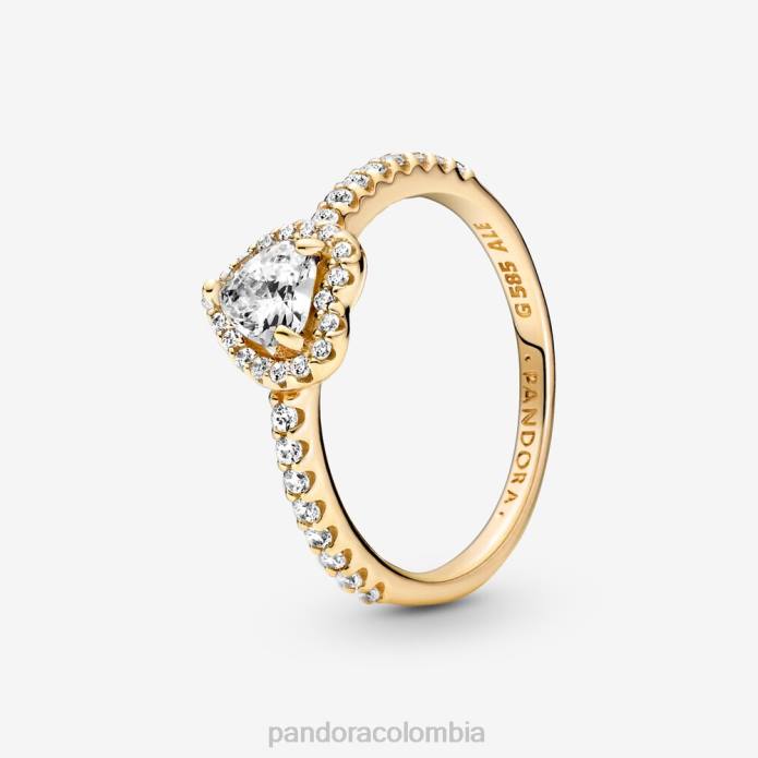 Pandora anillo de corazón elevado oro J2LX489 accesorios
