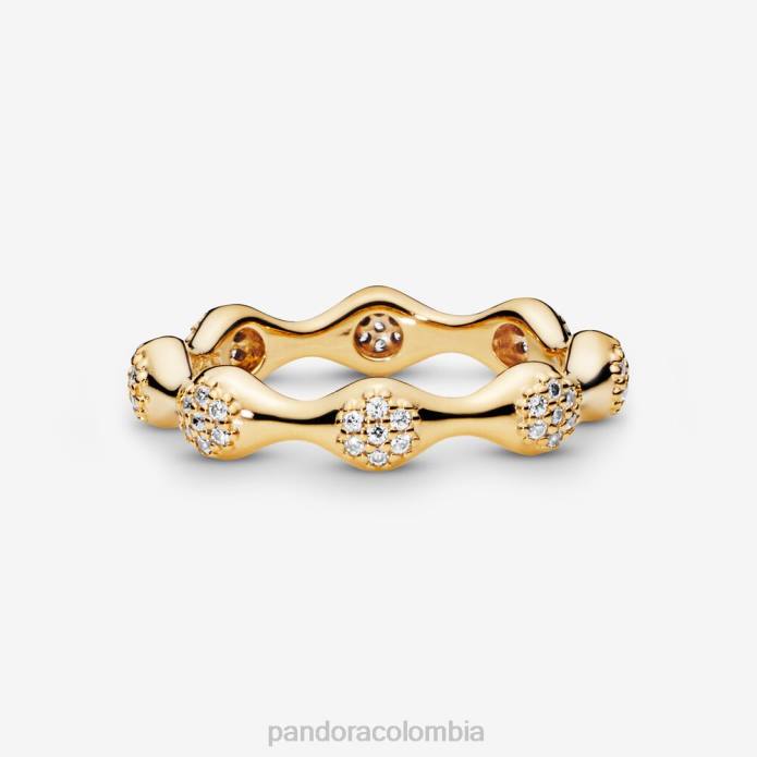 Pandora anillo pavemodern lovepods- venta final Chapado en oro J2LX667 accesorios