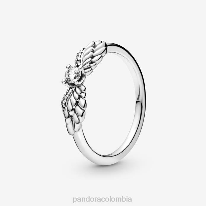 Pandora anillo con alas de ángel brillantes Plata esterlina J2LX675 accesorios