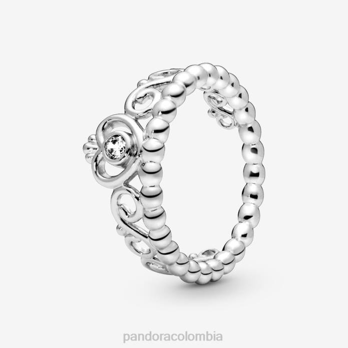 Pandora anillo de corona de tiara de princesa Plata esterlina J2LX516 accesorios