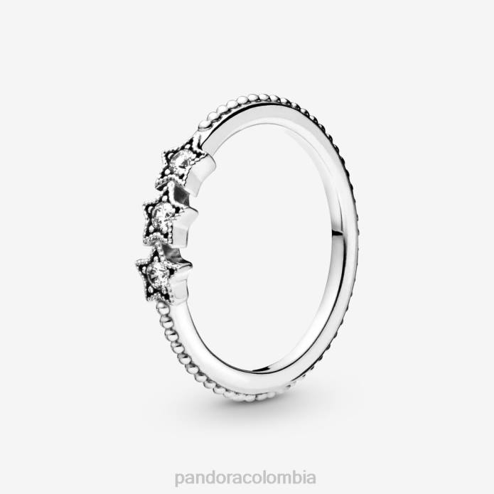 Pandora anillo de estrellas celestes Plata esterlina J2LX582 accesorios