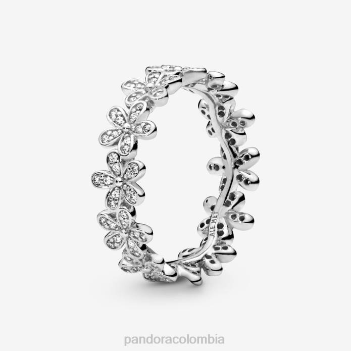 Pandora anillo de flor de margarita Plata esterlina J2LX652 accesorios