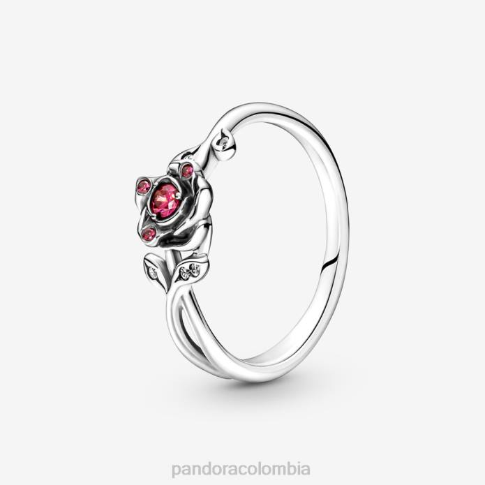 Pandora anillo disney la bella y la bestia rosa Plata esterlina J2LX669 accesorios