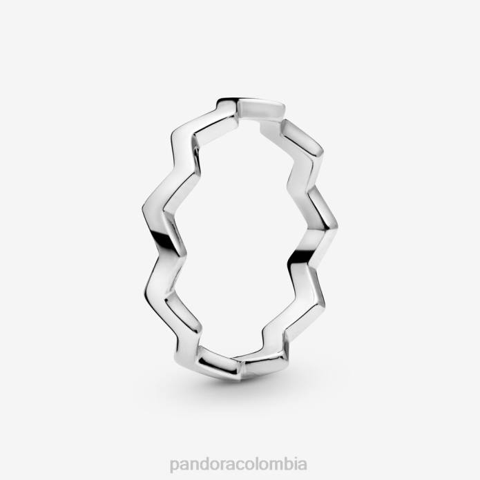 Pandora anillo en zigzag pulido Plata esterlina J2LX630 accesorios