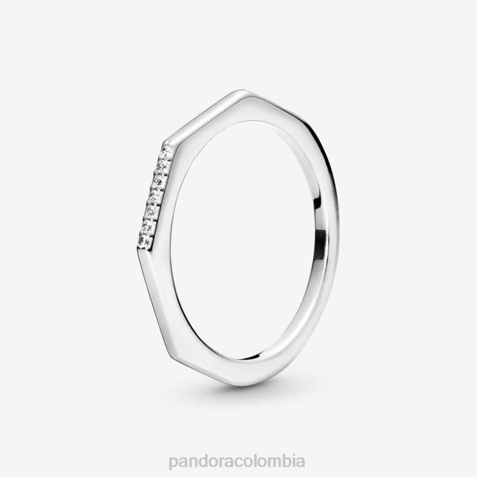 Pandora anillo multifacético Plata esterlina J2LX636 accesorios