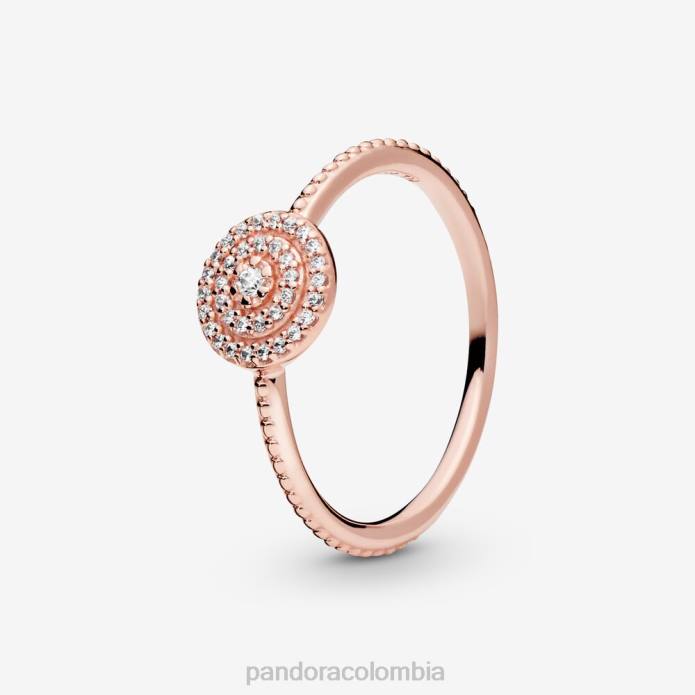 Pandora elegante anillo brillante Oro de Rose plateado J2LX525 accesorios