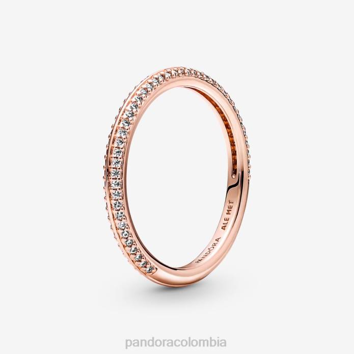 Pandora yo pavimenta el anillo Oro de Rose plateado J2LX569 accesorios