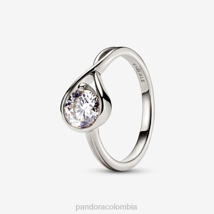 Pandora Anillo de diamantes de 1,00 ct tw creado en laboratorio Brilliance Oro blanco J2LX539 accesorios