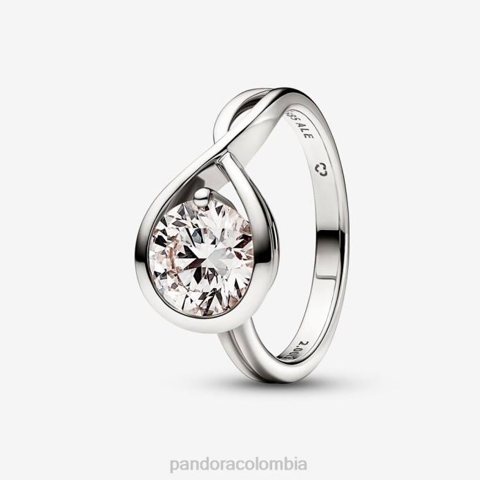 Pandora Anillo de diamantes de 2,00 ct tw creado en laboratorio Brilliance Oro blanco J2LX540 accesorios