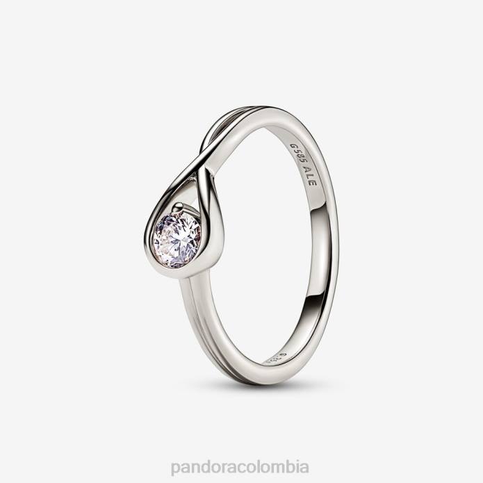 Pandora anillo de diamantes de 0,25 ct tw creado en laboratorio brillantez Oro blanco J2LX506 accesorios
