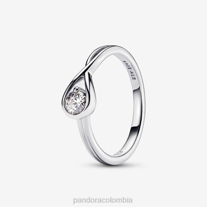 Pandora anillo de diamantes de 0,25 ct tw creado en laboratorio brillantez Plata esterlina J2LX507 accesorios
