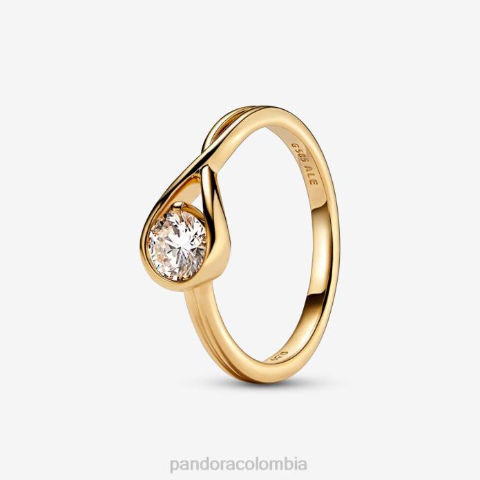Pandora anillo de diamantes de 0,50 ct tw creado en laboratorio brillantez oro J2LX494 accesorios