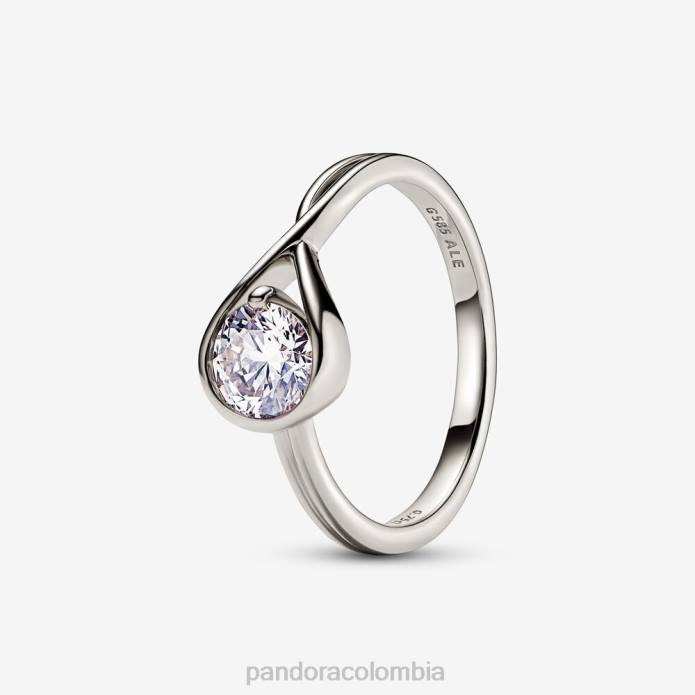 Pandora anillo de diamantes de 0,75 ct tw creado en laboratorio brillantez Oro blanco J2LX545 accesorios