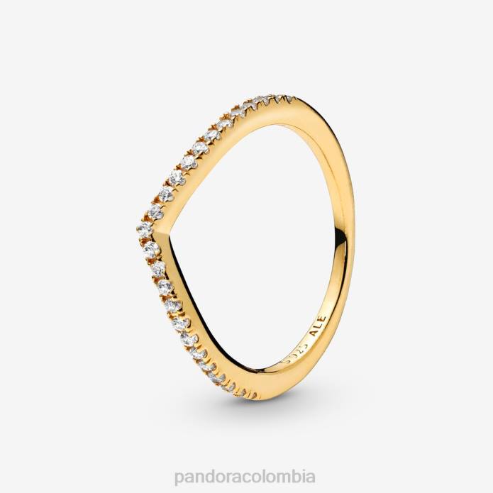 Pandora anillo de espoleta brillante Chapado en oro J2LX552 accesorios