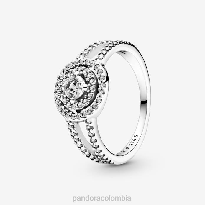 Pandora anillo brillante con doble halo Plata esterlina J2LX526 accesorios