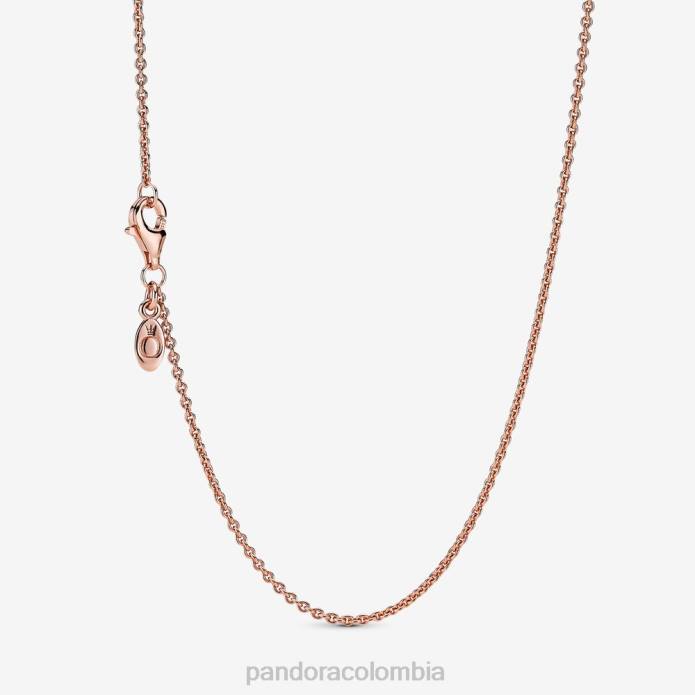 Pandora collar clásico de cadena tipo cable Oro de Rose plateado J2LX716 accesorios