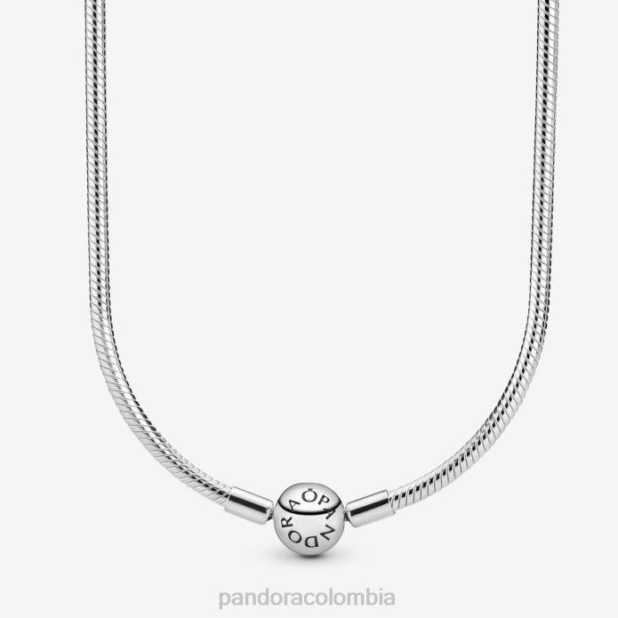 Pandora collar de cadena de serpiente momentos Plata esterlina J2LX703 accesorios