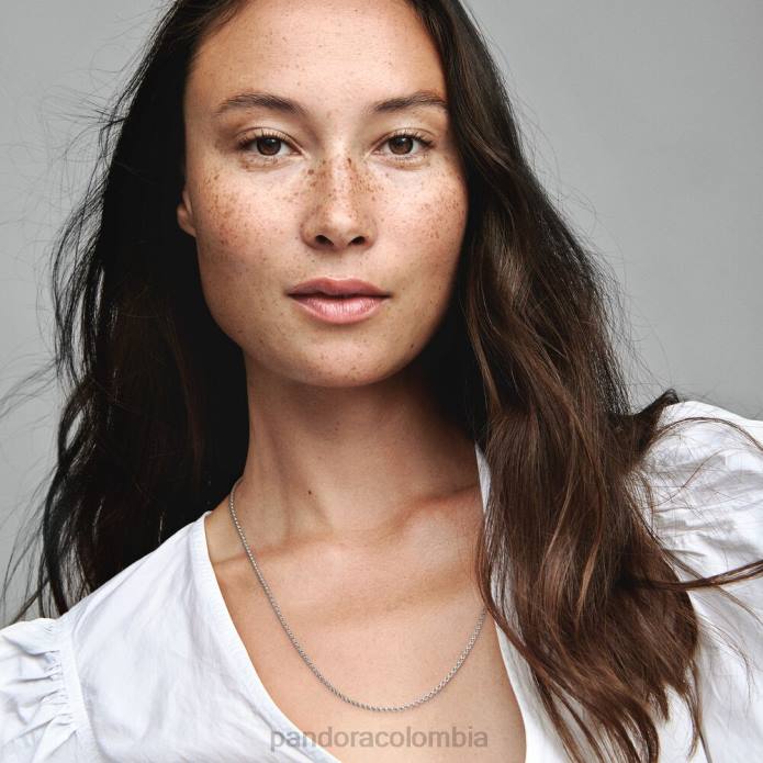 Pandora collar de cadena rolo Plata esterlina J2LX711 accesorios