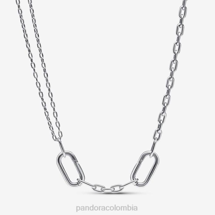 Pandora Me collar de cadena de doble eslabón Plata esterlina J2LX726 accesorios