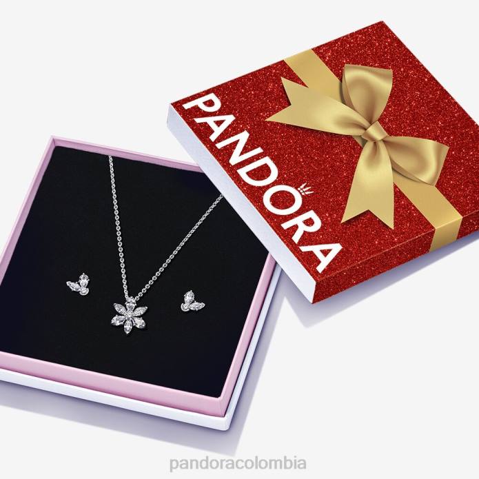 Pandora brillante conjunto de regalo de joyería en racimo de herbario color estándar J2LX803 accesorios