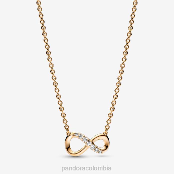 Pandora Collar Collier infinito brillante Chapado en oro J2LX756 accesorios