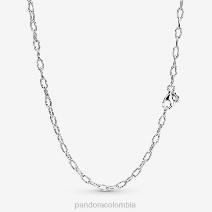 Pandora Conjunto de collar con colgante de corazón y cadena de eslabones Plata esterlina J2LX707 accesorios