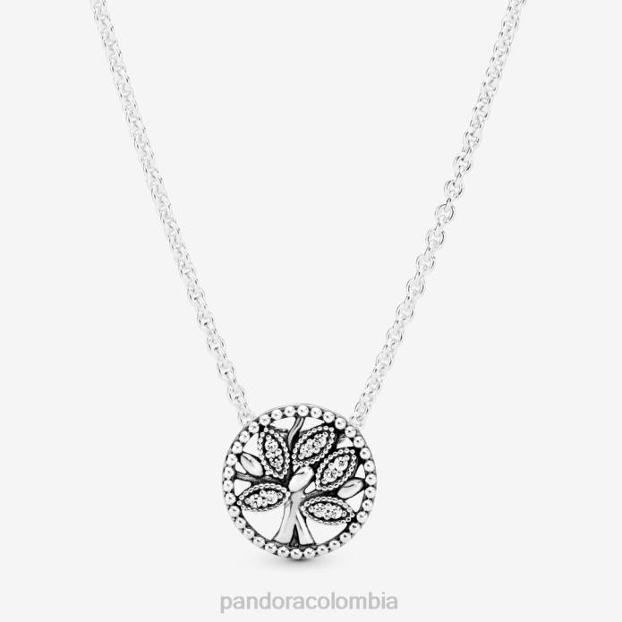 Pandora collar brillante del árbol genealógico Plata esterlina J2LX790 accesorios