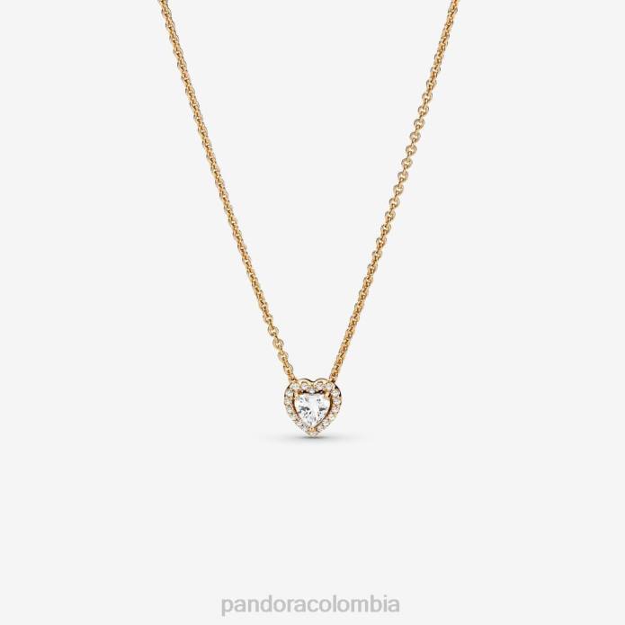 Pandora collar de corazón elevado oro J2LX754 accesorios