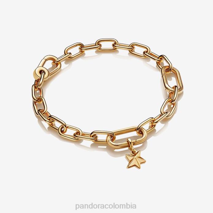 Pandora Me set de regalo con pulsera de cadena de eslabones de estrella facetada color estándar J2LX424 accesorios