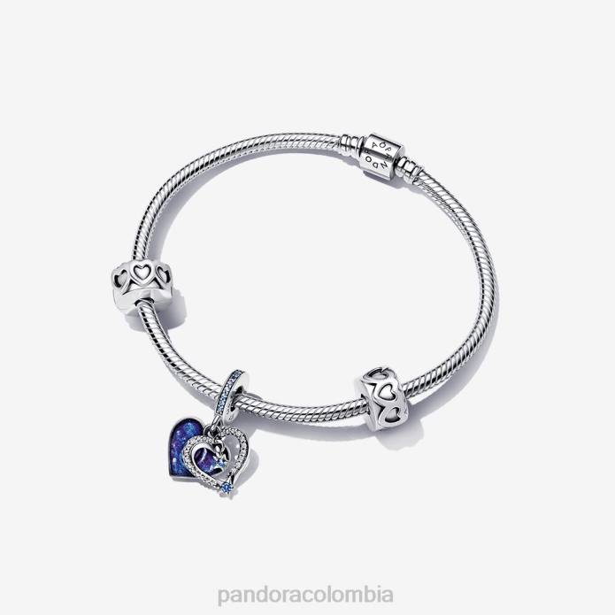 Pandora set de regalo con pulsera y corazón de estrella fugaz color estándar J2LX423 accesorios