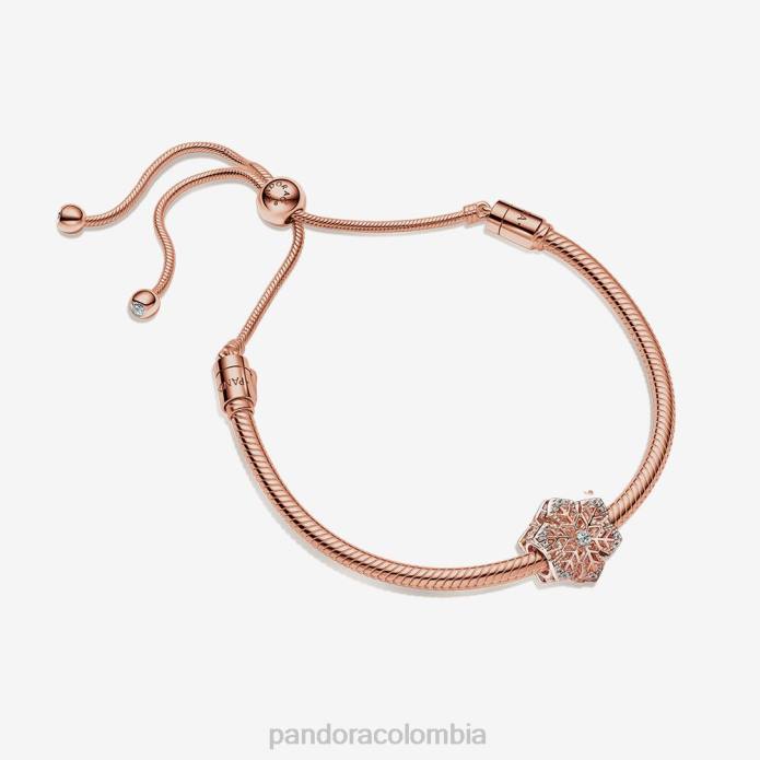 Pandora set de regalo festivo con pulsera de copo de nieve color estándar J2LX430 accesorios
