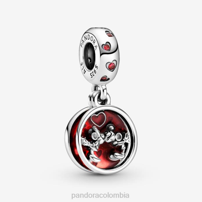 Pandora Charm colgante amor y besos de mickey mouse y minnie mouse de disney Plata esterlina J2LX184 accesorios