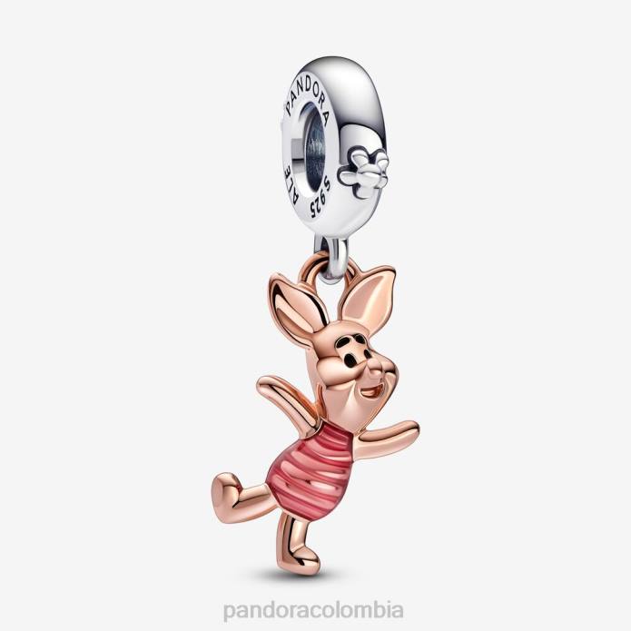 Pandora Charm colgante cerdito de Disney Winnie the Pooh Dos tonos J2LX232 accesorios
