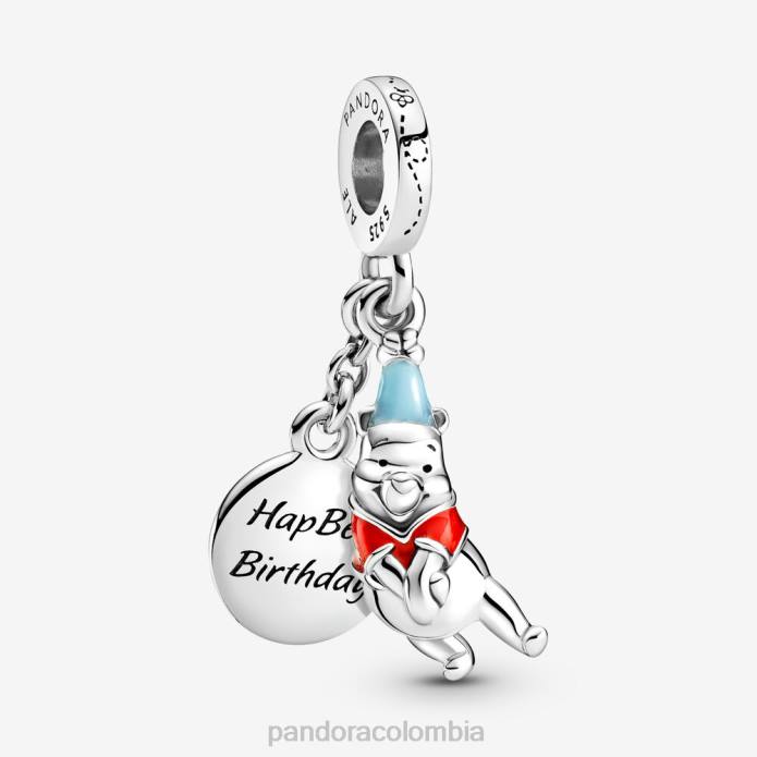 Pandora Charm colgante de cumpleaños de Disney Winnie the Pooh Plata esterlina J2LX87 accesorios