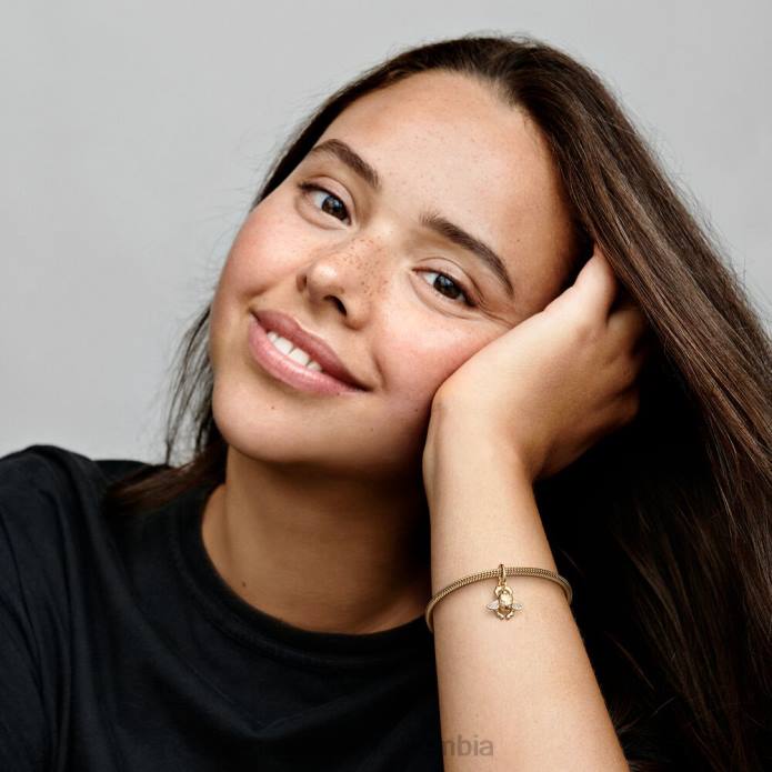 Pandora Charm colgante escarabajo de Aladdin de Disney Chapado en oro J2LX295 accesorios