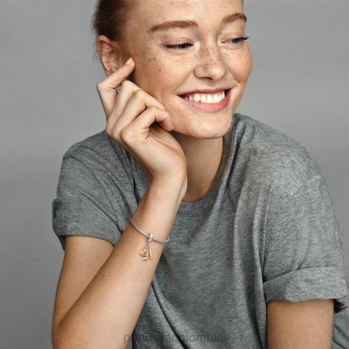 Pandora Charm colgante Canadá, hoja de arce y palo de hockey tritono J2LX148 accesorios